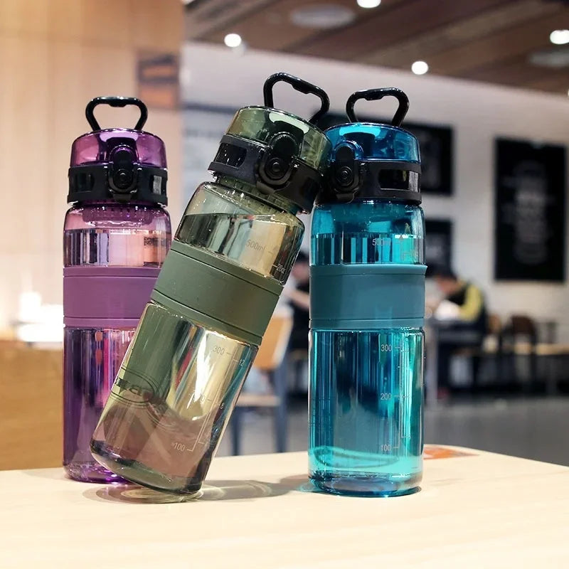 500ML Sport Water Cup Plastic Portable Water Container Couples Student Mug Large Capacity Outdoor Travel Sport Water Bottle