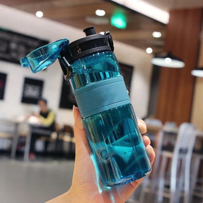 500ML Sport Water Cup Plastic Portable Water Container Couples Student Mug Large Capacity Outdoor Travel Sport Water Bottle