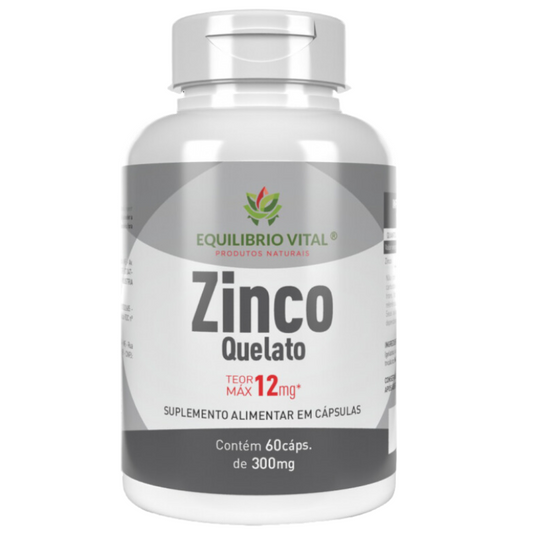 Zinco 60 cápsulas Teor Max 12mg Equilíbrio