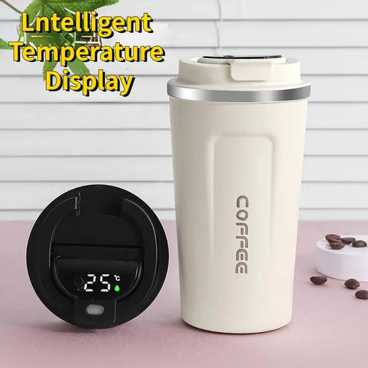 380ml 510ml Smart Thermos Bottle for Coffee LED Temperature Display Thermal Mug Insulated Tumbler taza termica garrafa copo