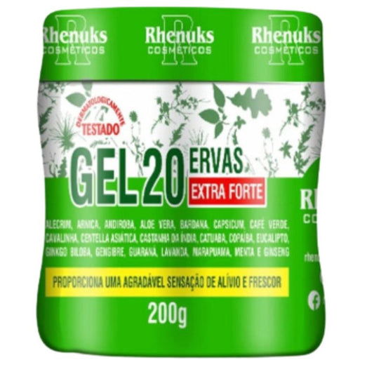 Gel Massageador 20 Ervas 200g Rhenuks